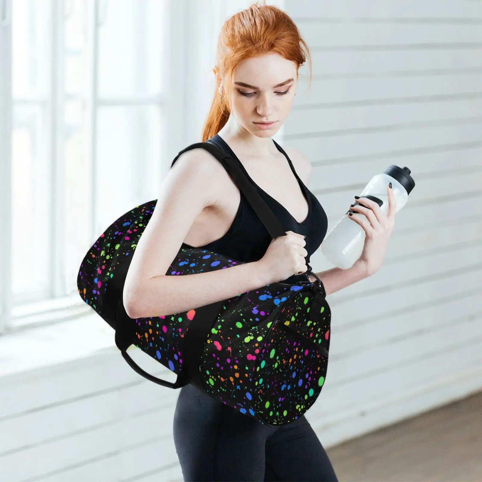 2022 Casusl Sports Yoga Gym Bag Black Travel Bag Handbag Multifunction Swimming Shoulder Messenger Weekend Fitness Training Bag