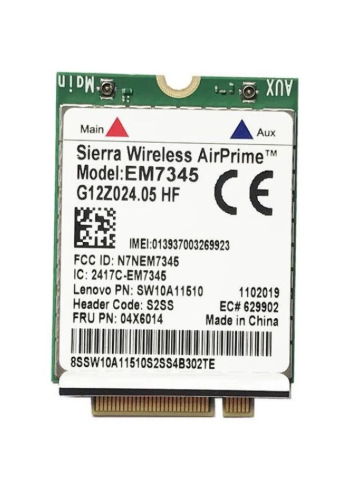 sierra-em7345-gobi5000-4g-lte-hspa-gprs-wwan-ngff-カード-フルセット：04x6014-レノボ-thinkpad-t440-w540-t440p-x240-l540-x250用