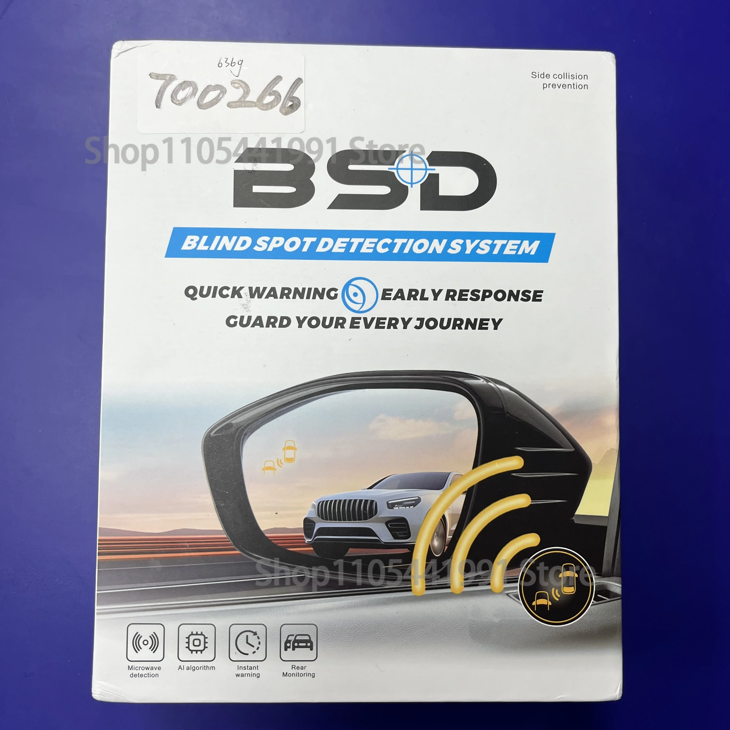 Ultrasonic BSD Blind Spot Detection System, Universal Car Radars Blind Spot Monitoring Sensor System Kit 24GHz Microwave Radar