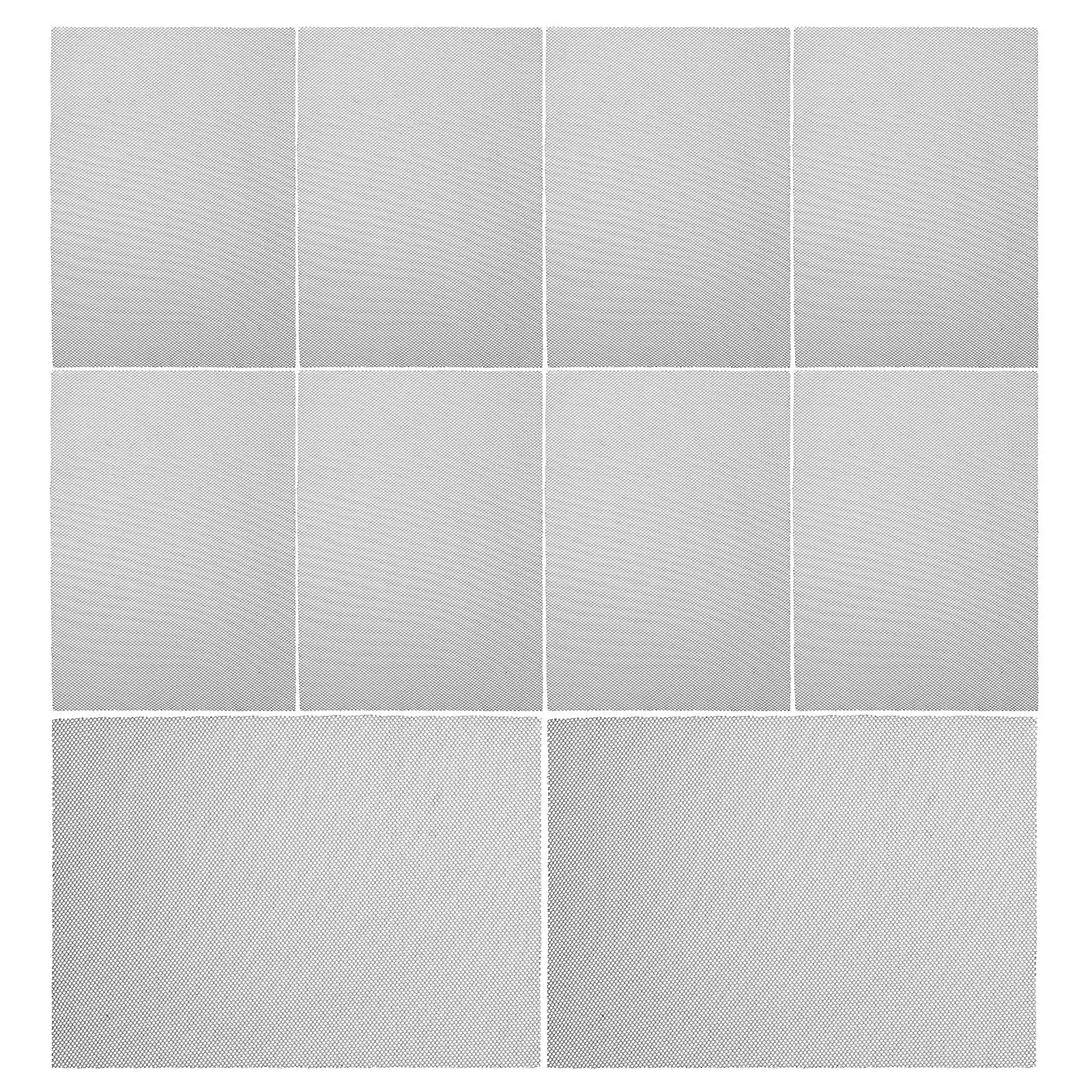 10Pcs Fursuit Eye Mesh 11.79x8.45in Clear Vision Mysterious Mesh Sheets for Costume Masks Masquerade Party Craft Mask Making