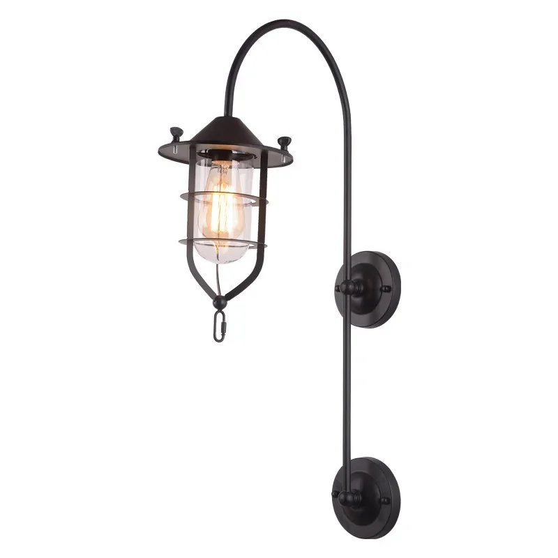 

Retro industrial style wrought iron dock wall hanging bar leisure club hot pot shop nostalgic single head