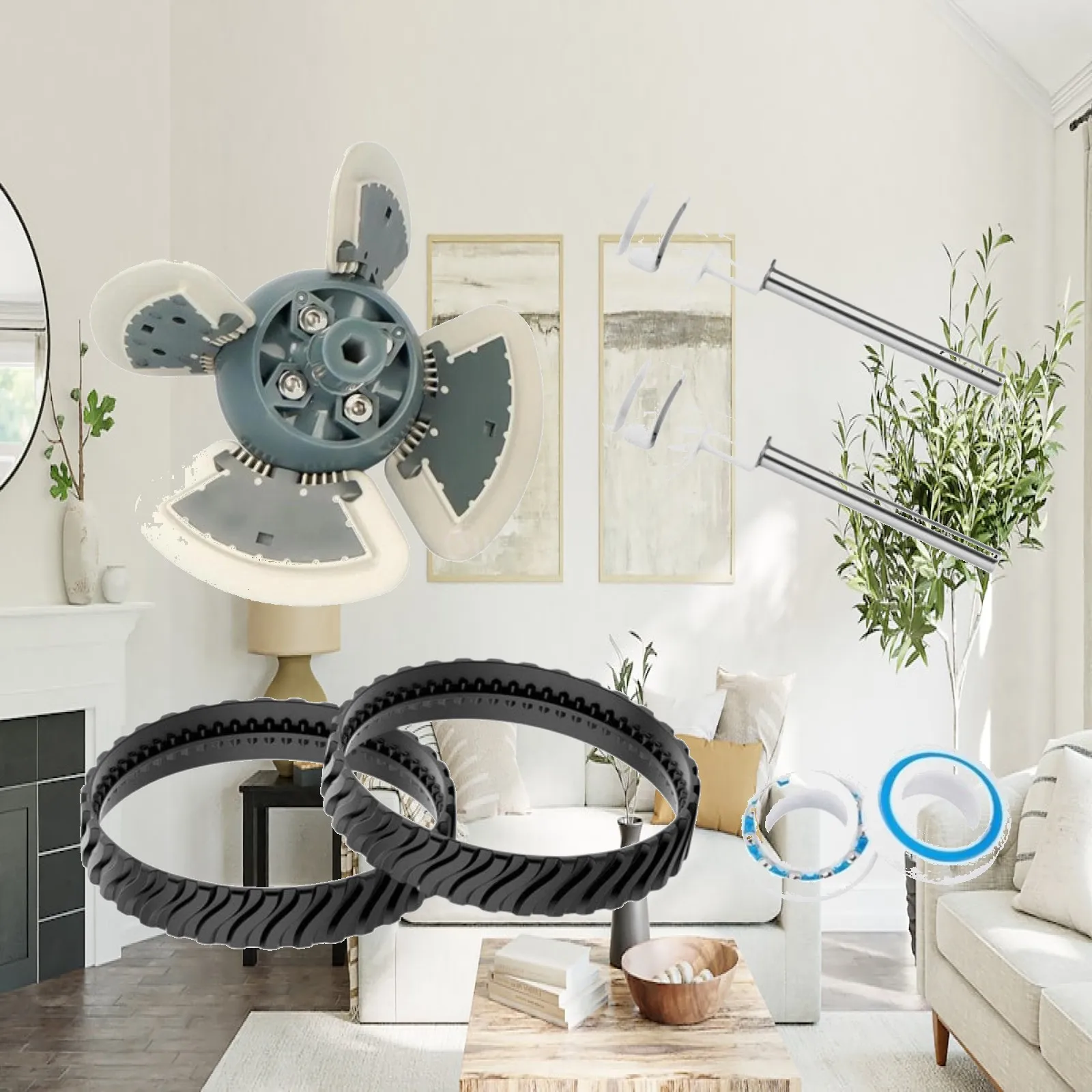 Pool Cleaner Drive Belt Efficiency Easy Installation Compatibility with Fan