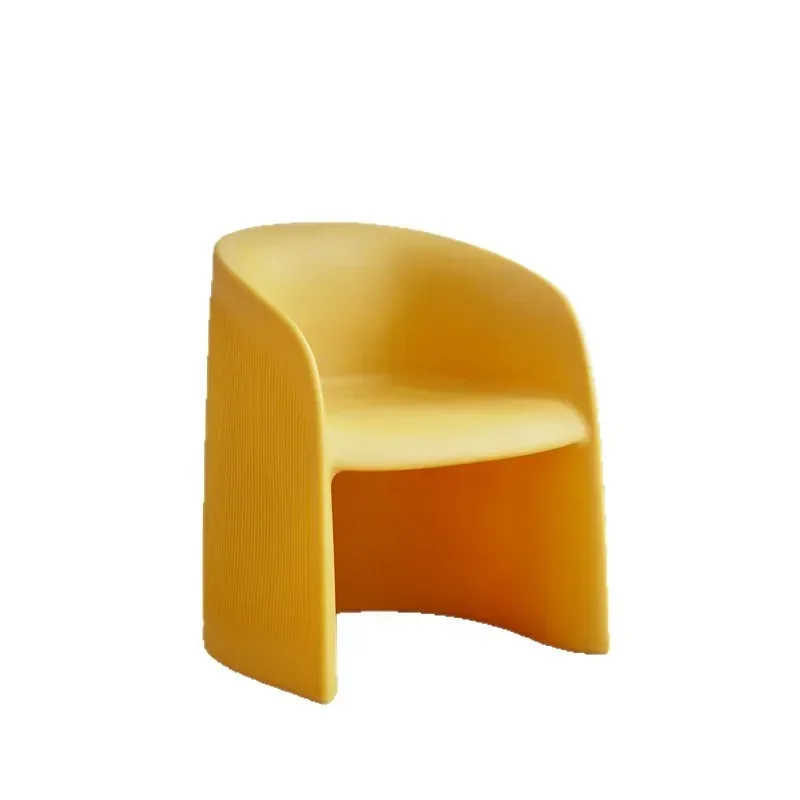 

Armrest Back Chair, Plastic Creative Sofa Chair Outdoor Living Room Reading Chair