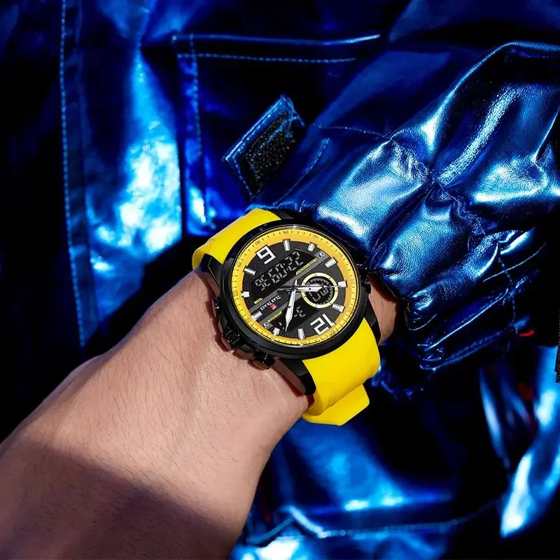 Genuine TEAR TRACE Sports Waterproof Watch Student Calendar Alarm Clock Luminous Fashion Watches