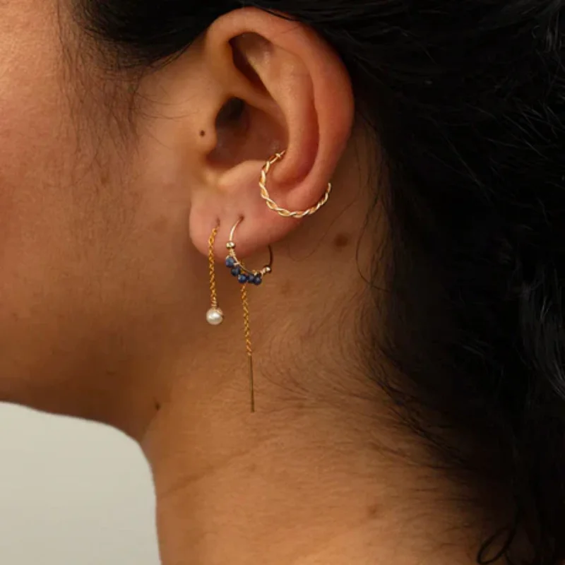 14k Gold Filled Pearls Earrings Handmade Multi-Position earringsEarrings Minimalist Personalized Jewelry Gift for Women