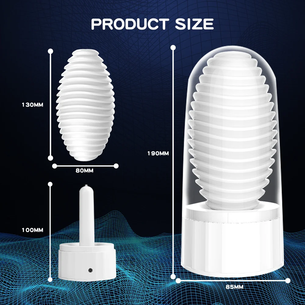 Men's Silicone Masturbation Cup Vagina Egg Penis Massage Adult Toy Stretchy Glans Exercise Blowjob Sex Toys for Men view 6
