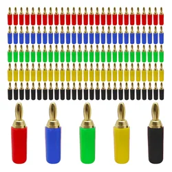 20pcs 2.5mm Pure Copper Gold Plated Banana Plugs Musical Speaker Cable Wire Pin Banana Plug Connectors
