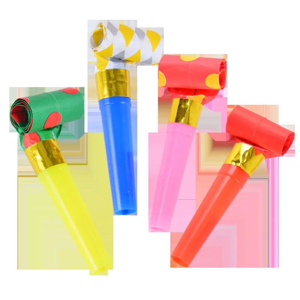 100Pcs Dragon Whistle Party Props Loud Crisp Noisemakers Reusable Cheer Blowers for Christmas Easter Carnival Masquerade Ball