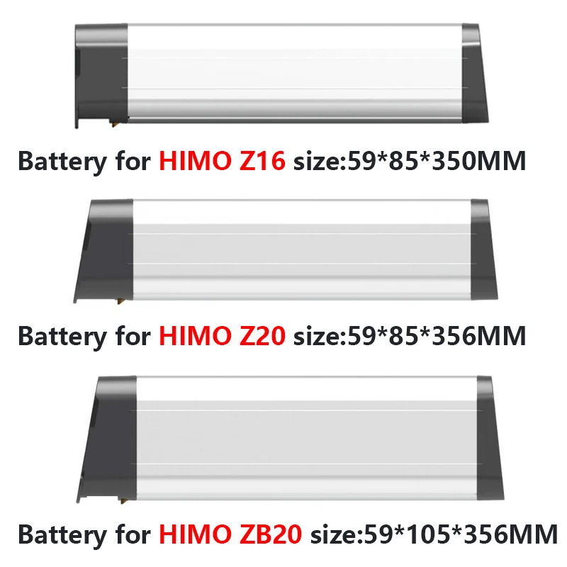 36V 48V Foldable Electric Bicycle Battery 10ah 12ah 13ah 14ah Replace Upgrade For HIMO Z16 Z20 ZB20 Folding Ebike Batteries