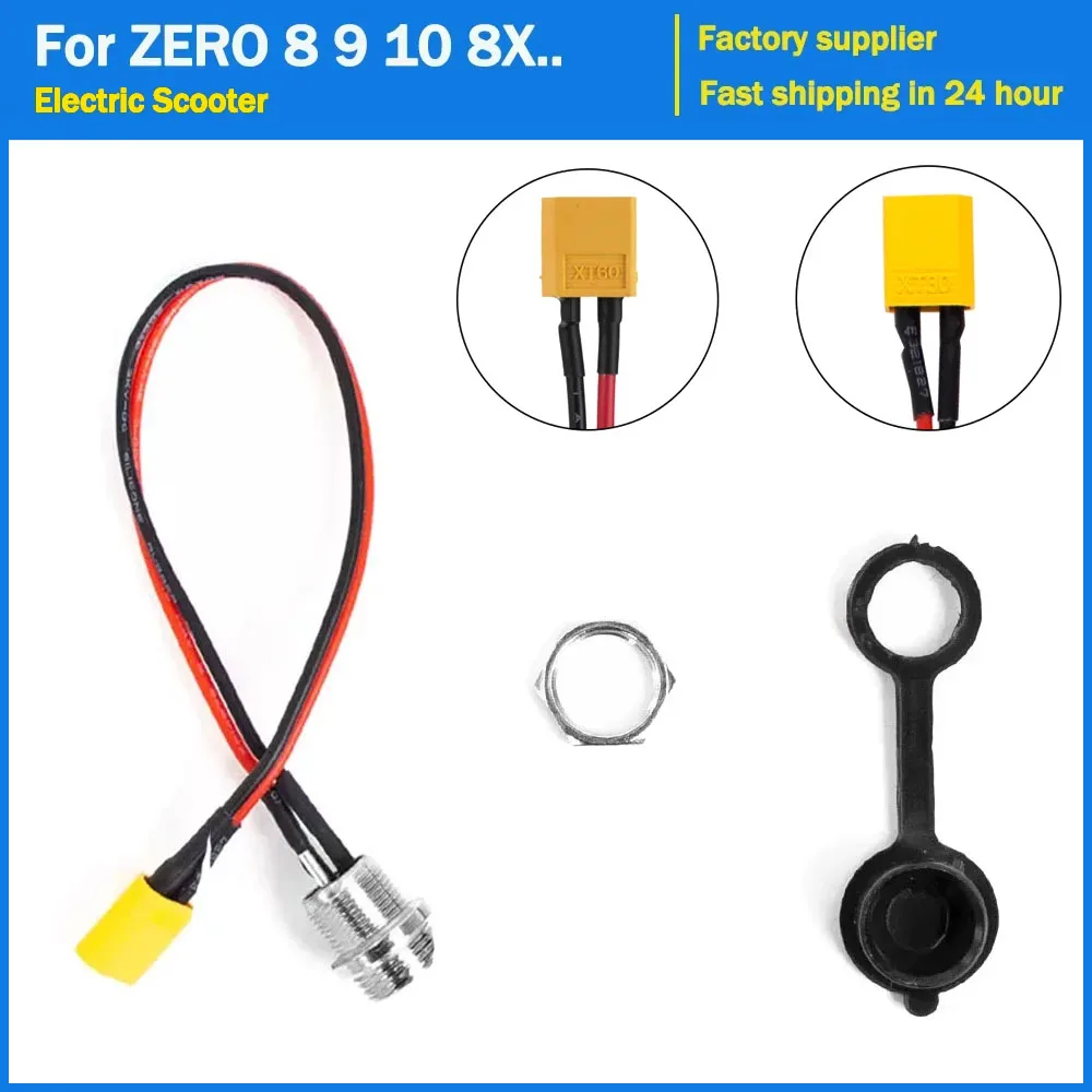3-poliger Ladeanschluss für Zero 8X 9 10 10X 11X Elektroroller für VSETT 8 8+ 9 9+ 10+ XT30/XT60 Sockel Ladestecker Ersatz