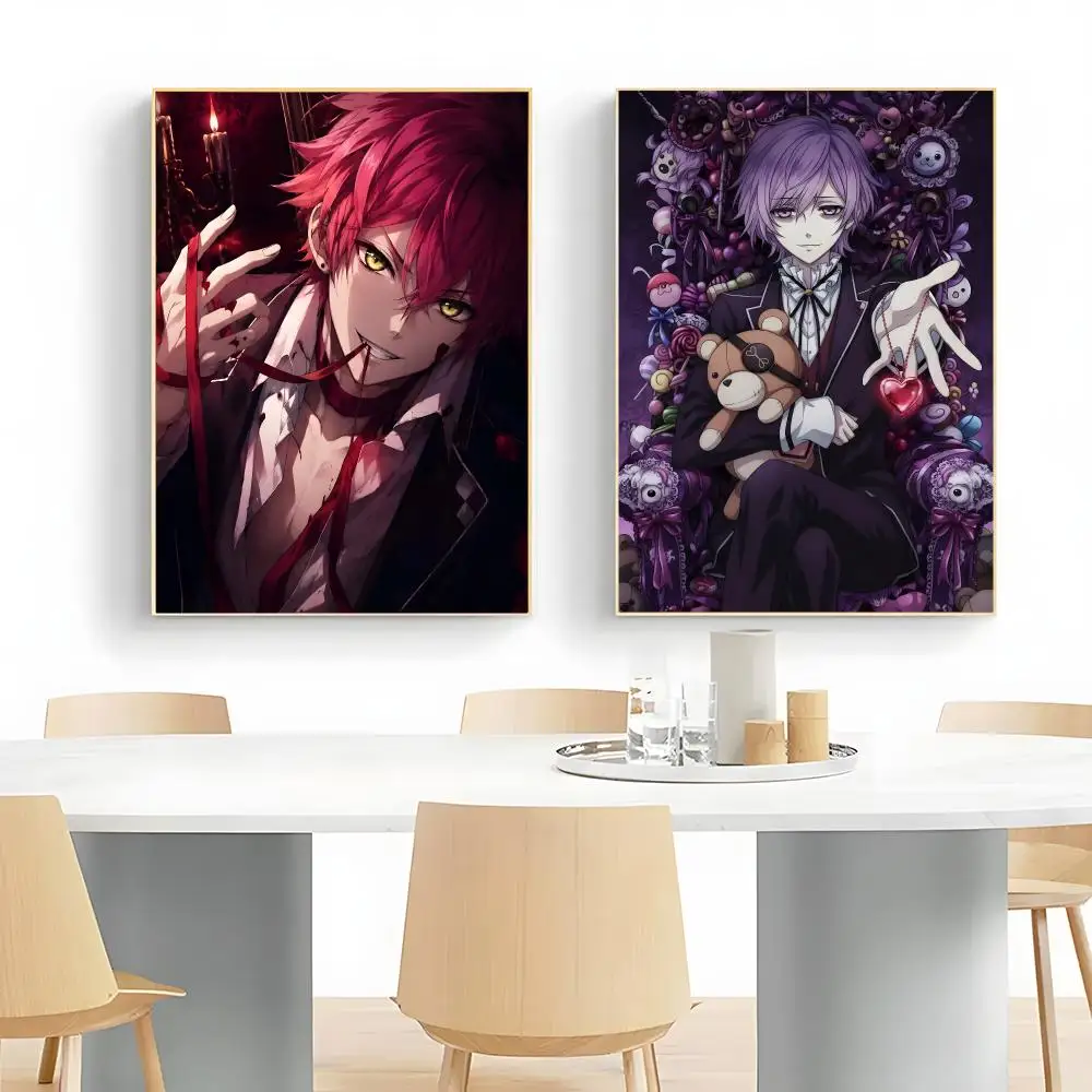 Gothic Anime D-Diabolik Lovers Poster Wall Art Print Decorative Mural Home Decor Gift Unframed