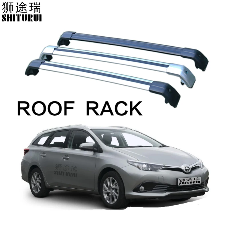 

For TOYOTA AURIS TOURING SPORTS 5 DOOR ESTATE 2013 - 2021 Aluminum Alloy Side Bars Cross Rails Roof Rack Luggage Carrier