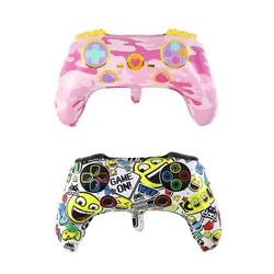 New Game Theme Controller Shape Aluminum Film Balloon Kids Birthday Party Internet Café Decoration Internet Café Photo Props