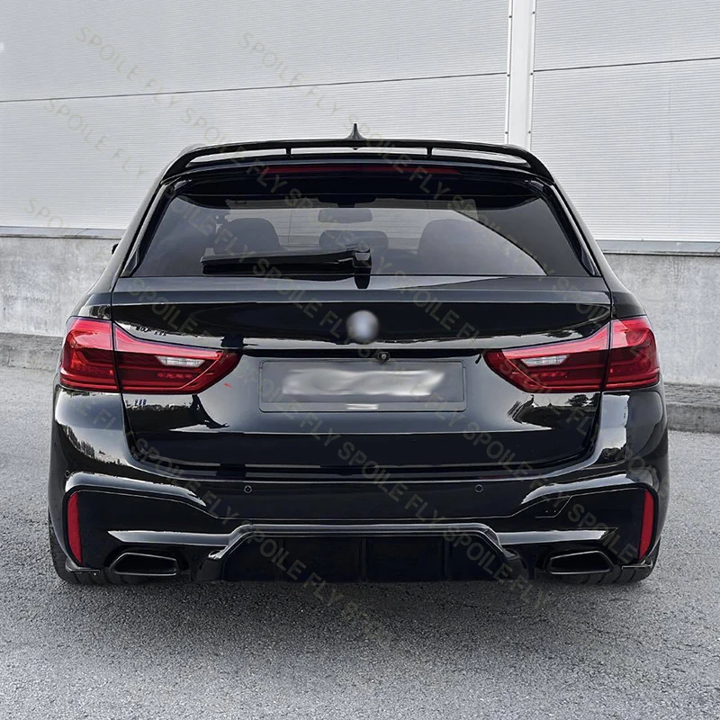 2017 bis 2023 Für BMW 5er G31 M Sport Kombi Touring H MP Style Auto Heckdachspoiler Flügel Bodykit Glänzend Schwarz Bodykit