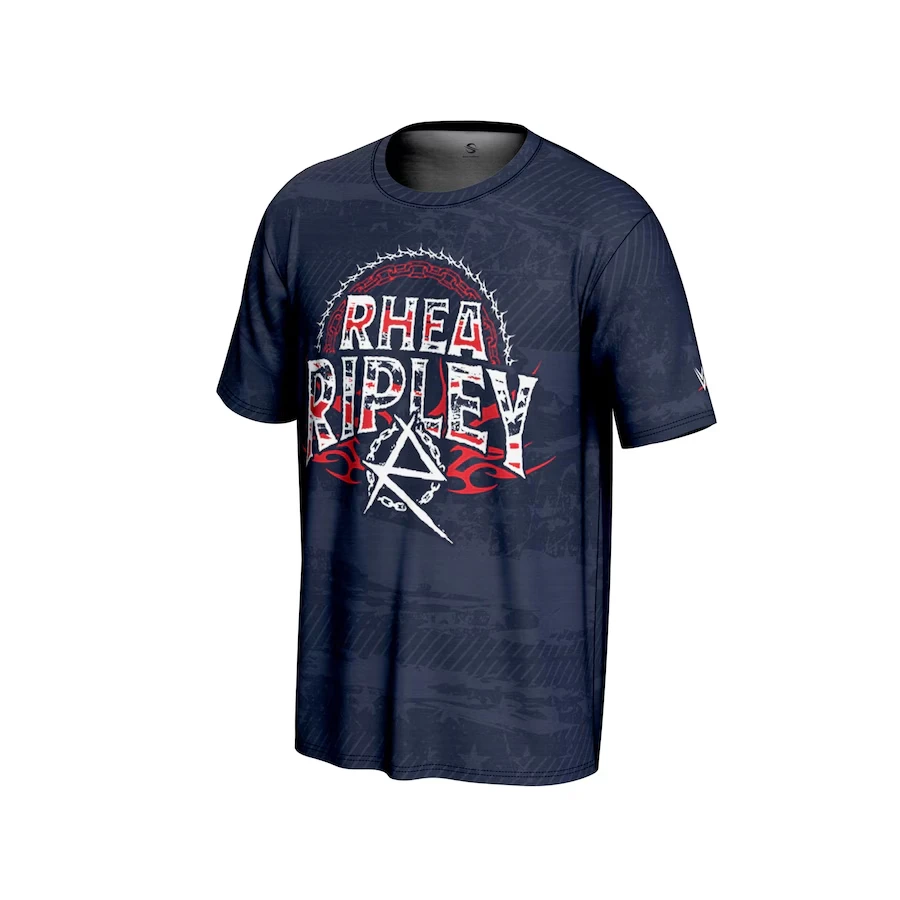 

Men's Navy Rhea Ripley Americana T-Shirt Is Simple Casual Loose Sweat Absorbing And Breathable Suitable For Outdoor Activities
