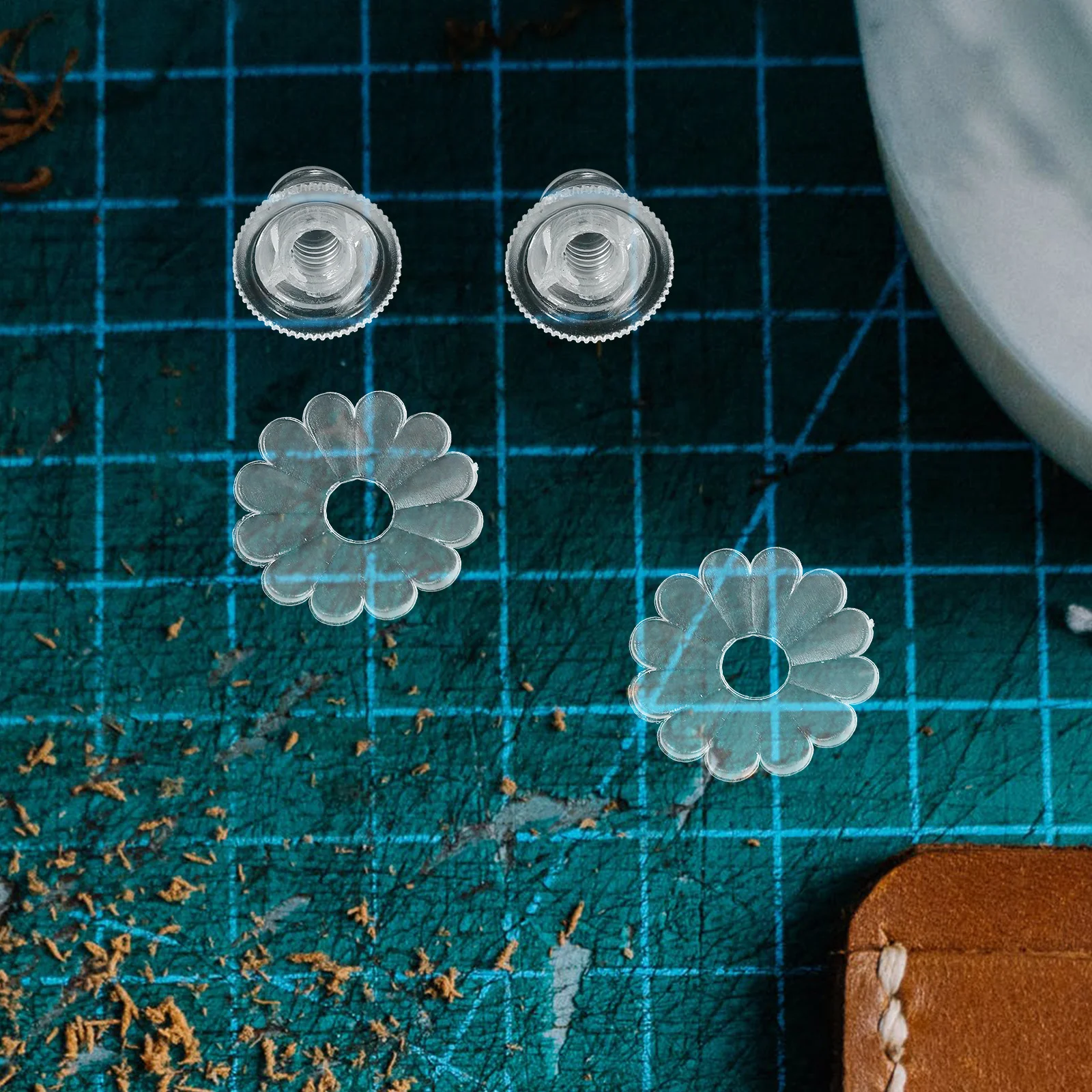 

2Sets Umbrella Tip Cover Plastic Replacement Caps Protector for Sun Umbrella Pole Handle Tops Repair Accessories