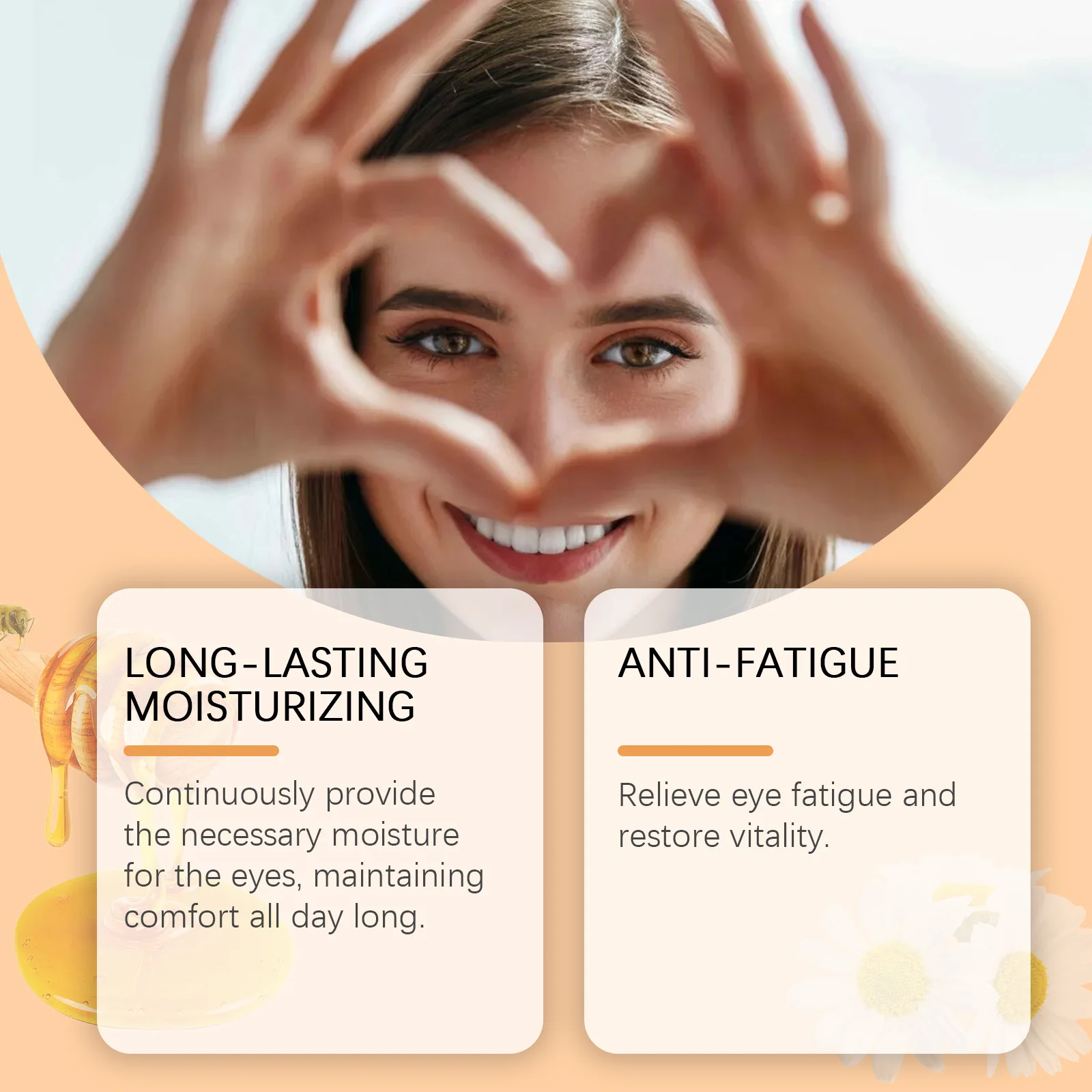 Bee Honey Eye Drops Relieve Fatigue Dry Eyes Astigmatism Blurred Vision Discomfort Improve Eyesight Refreshing Soothing Eye Care