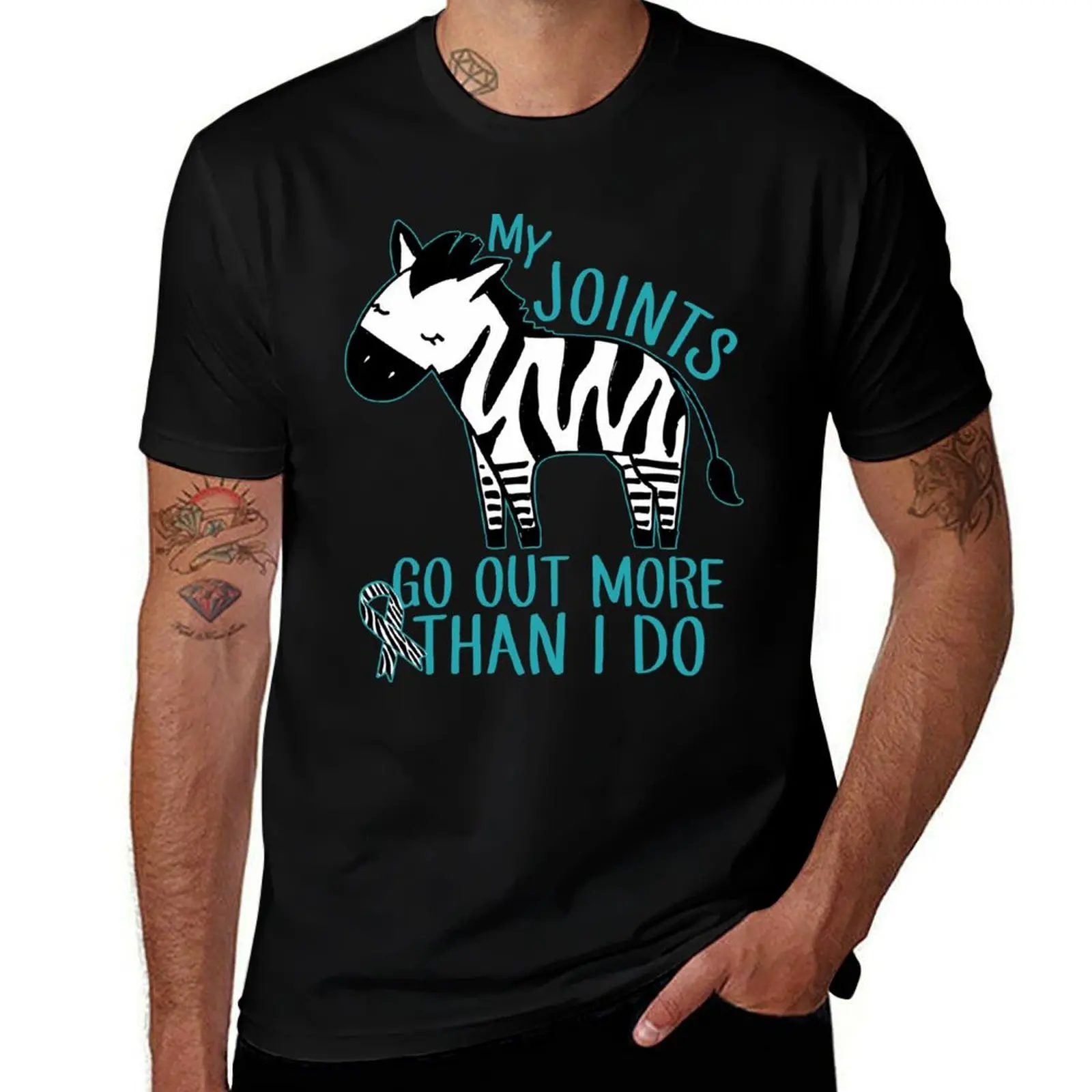 Ehlers-Danlos: Joints Go Out More Than I Do T-Shirt Performance Workout Short Sleeve Tee T-Shirt