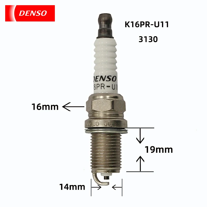 DENSO Nickel alloy spark plug K16PR-U11 3130adapts to Thiram Qianlima Fuxing Rui huozui