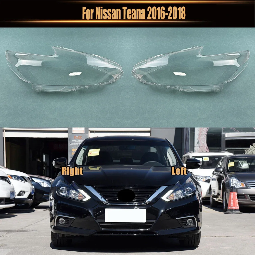 

For Nissan Teana 2016 2017 2018 Car Accessories Headlight Cover Shade Headlamp Shell Transparent Lampshade Lens Plexiglass