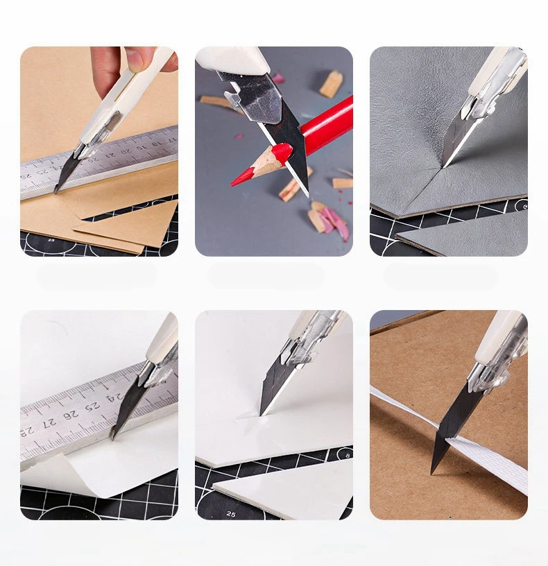9mm Anti Shaking Utility Knife Car Stickers Decals Vinyl Cutter Knife PPF Film Window Tint Craft Cutting Line Paper DIY Tool