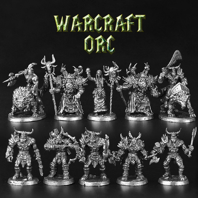 Cupronickel Metall Monster Soldat Actionfiguren Brettspielstück Desktop Auto Innenraum Miniatur Ornament Zubehör Figur