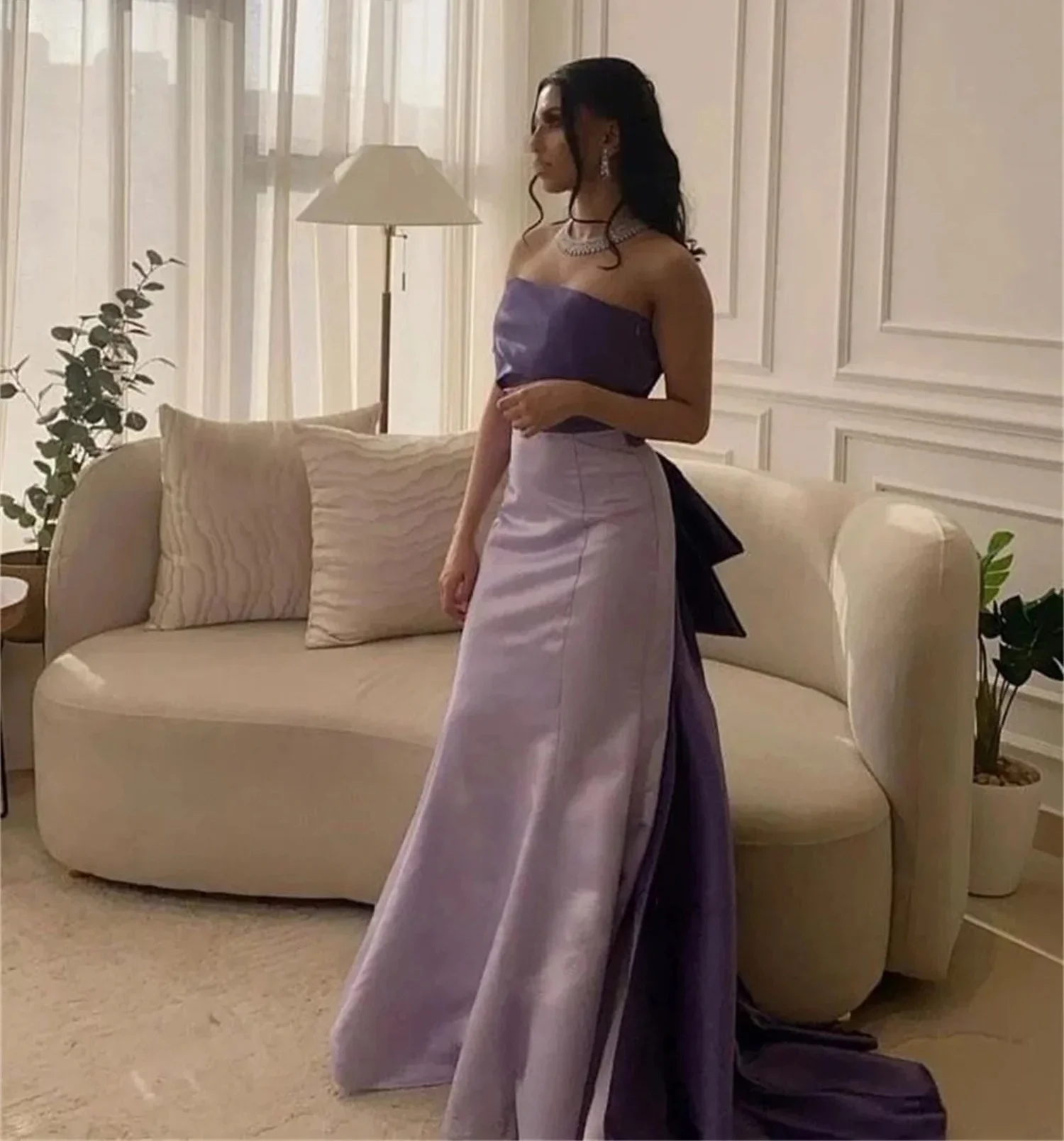 

Длинное платье без бретелек с бантом на заказ Вечерние платья Pastrol Унисекс Джерси Ретро Дубай Саудовская Аравия Израиль Пром по индивидуальному заказу