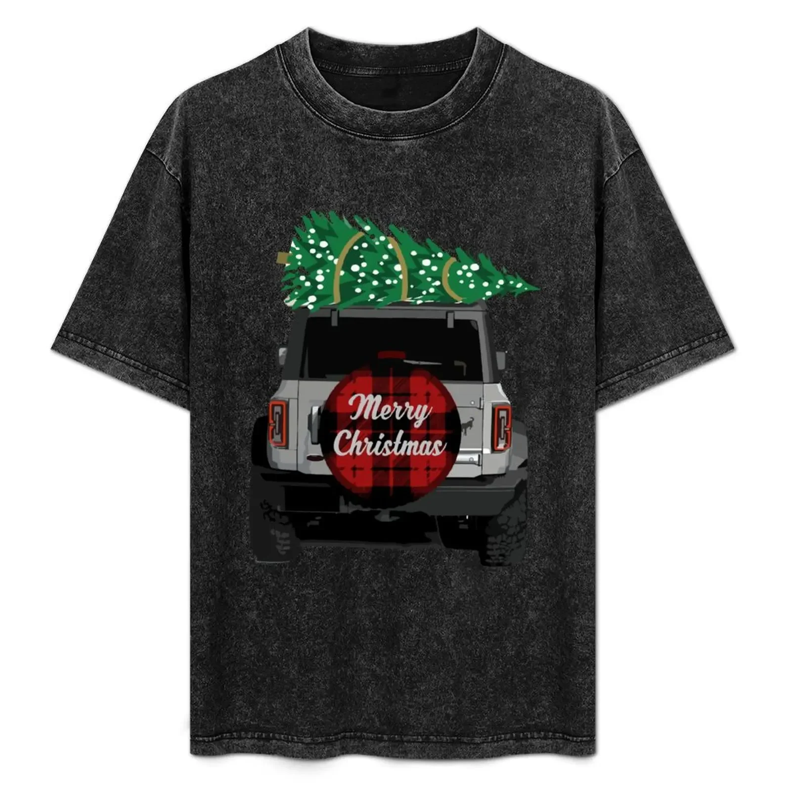 

2021 Bronco Christmas T-Shirt vintage t shirts kawaii clothes oversize t-shirts man mens big and tall t shirts