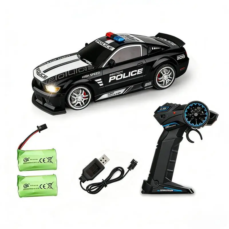 

1/12 2.4G RC Drift Police Car Remote Control High Speed Off-road Racing Vehicle With Cool Lights Kids Toys Boys Birthday Gifts