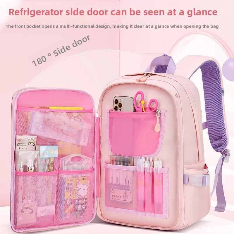 New Quicksand Schoolbag Primary School Girls 1-3-6 -9th Grade Burden Reduction Backpack 6-9-12 -15 Years Old