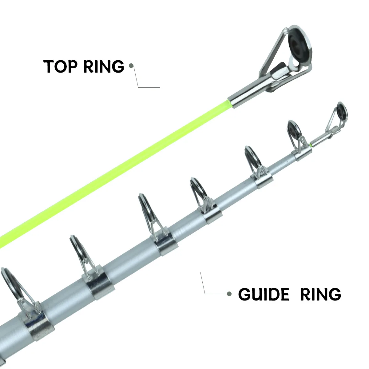 Fotografia 6: Conjunto de Vara de Pesca Telescópica com Carretilha - Equipamento Completo para Pesca em Água Salgada