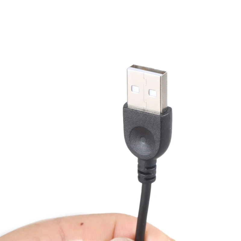 Cavo USB maschio a spirale a 2 pin Cavo alimentazione USB Cavo nudo a 2 pin per dispositivi da 5 V