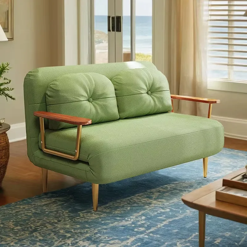 Adjustable, Modern Fabric Sofa Can Push and Pull Dual-use Multifunctional Home Life Double Sofa Bed
