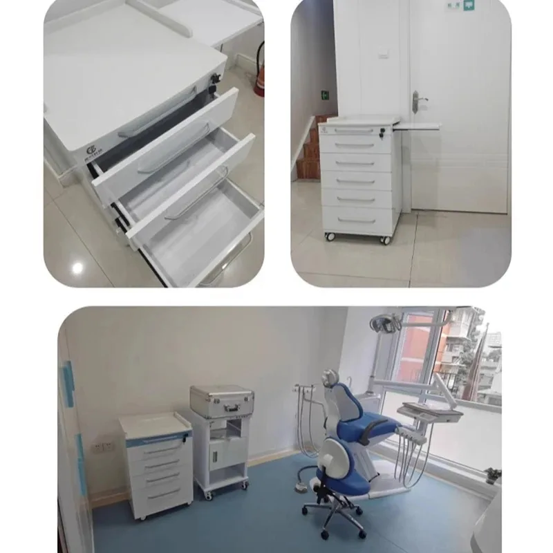 

Мобильный стоматологический тележка-шкаф из нержавеющей стали 2026 года выпуска, приставной боковой шкафчик