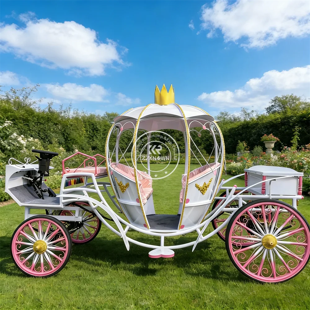 

European Royal Pumpkin Carriage Luxury Vintage Cinderella Wedding Princess Horse Carriage For Sale