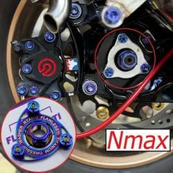 FLAWLESSTI M16 Gr5 Titanium Rear Axle Nut Set For Yamaha Nmax 155 Aerox 155