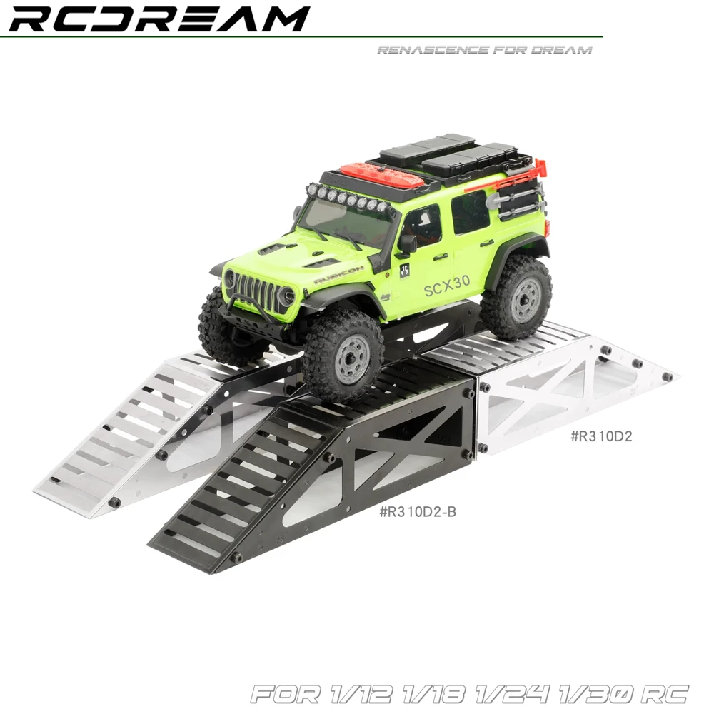 1/12 1/18 1/24 1/30 Obstacle Ramp Barricade Desktop Rock Crawler Scene Props Show Stand for TRX4M SCX24 FCX24m SCX30
