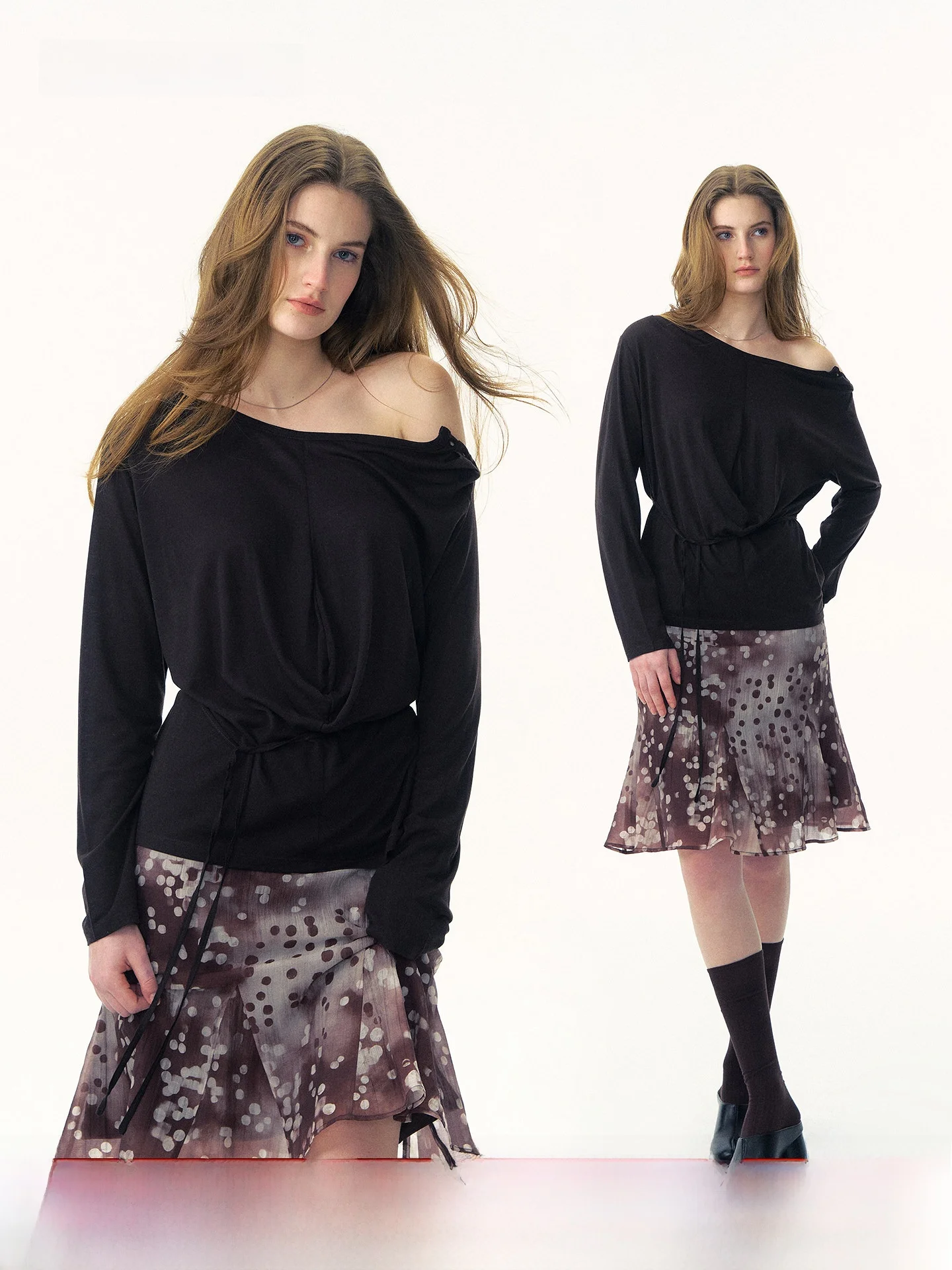 

Loose Fit Long Sve T-irt Women's Base Layer irt Spring Season Casual Sle Ruffle Collar Comfortable Feeling Base irt