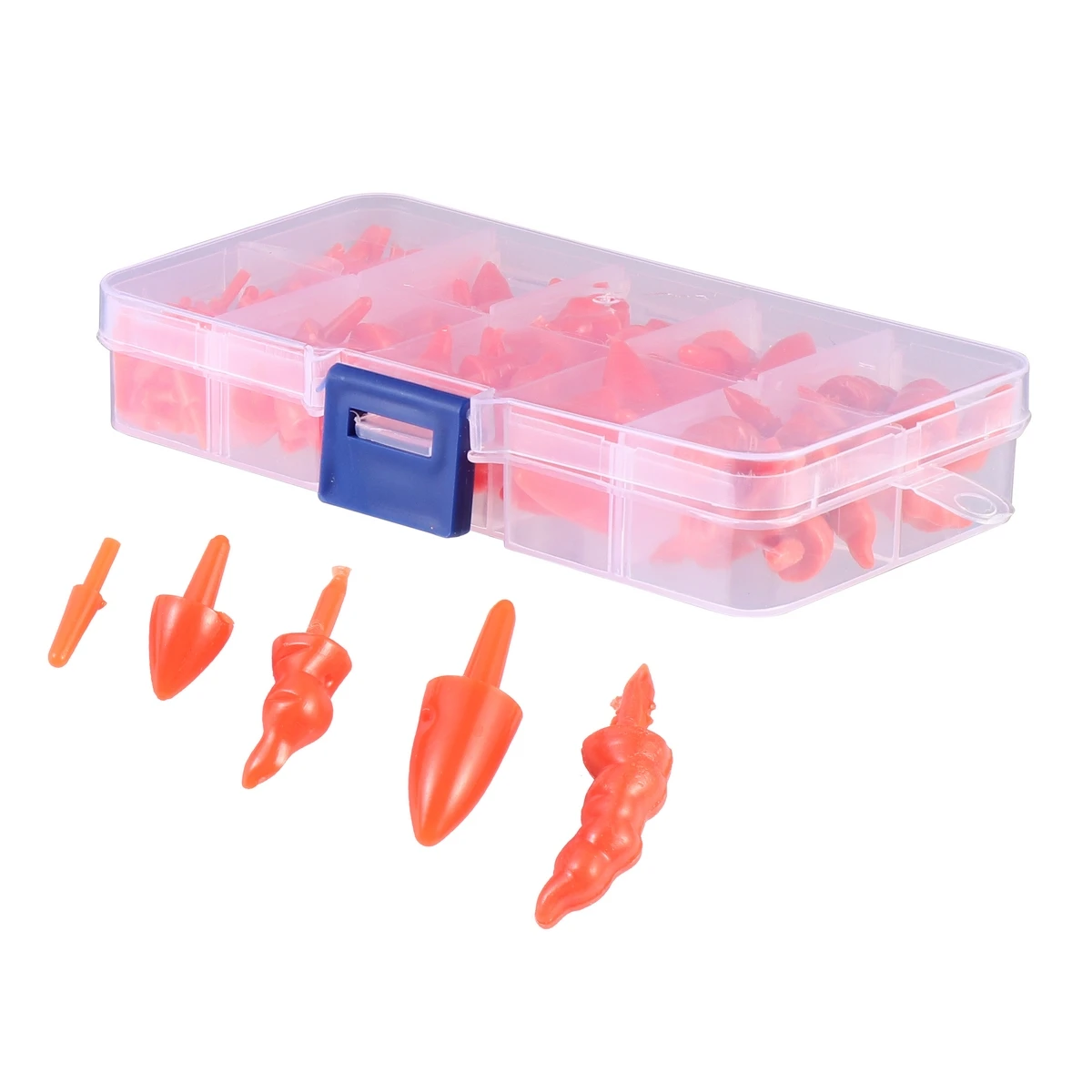 

Plastic Snowman Noses Craft Materials 5 Sizes Christmas DIY Decor Accessories Storage Box Family Fun Kids Activities