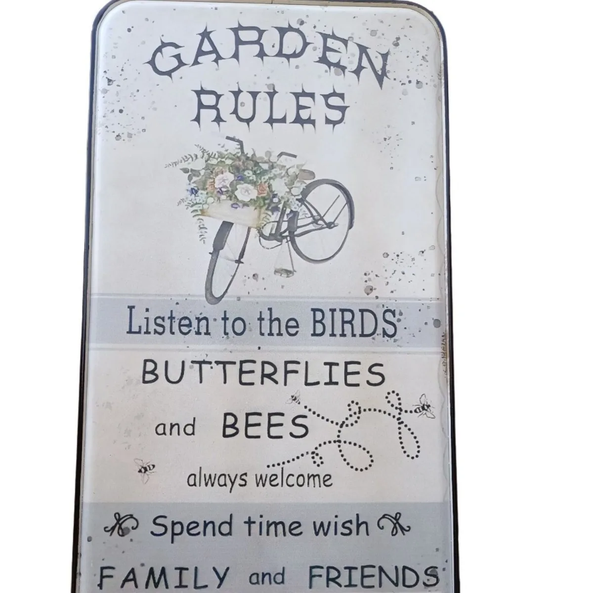 Decorative Plague Sign Garden Rules Coffee Makes Everything Better