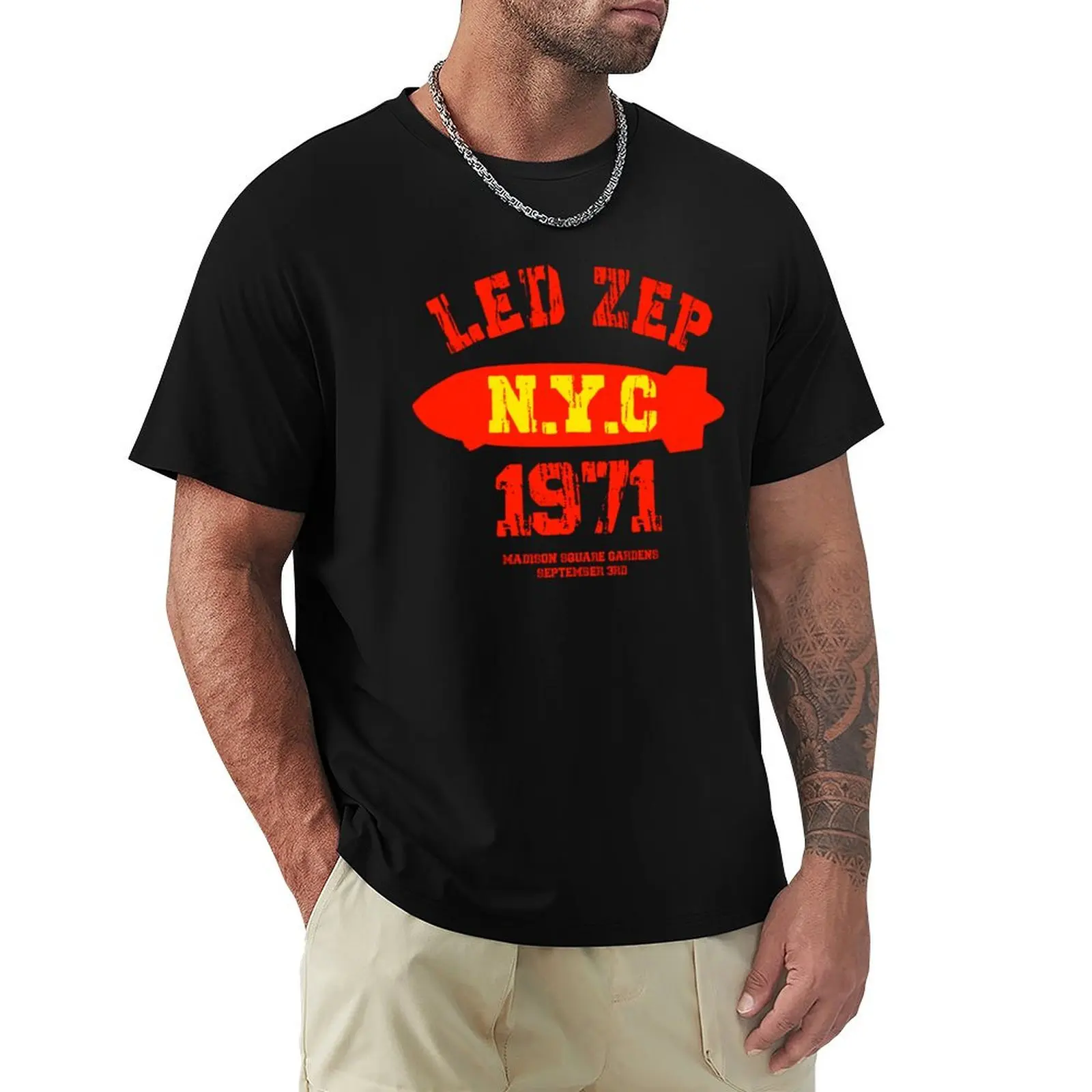 Best of Led Zep N.Y.C classic vintage T-Shirt man t shirt plus size tops kawaii clothes graphic shirts men