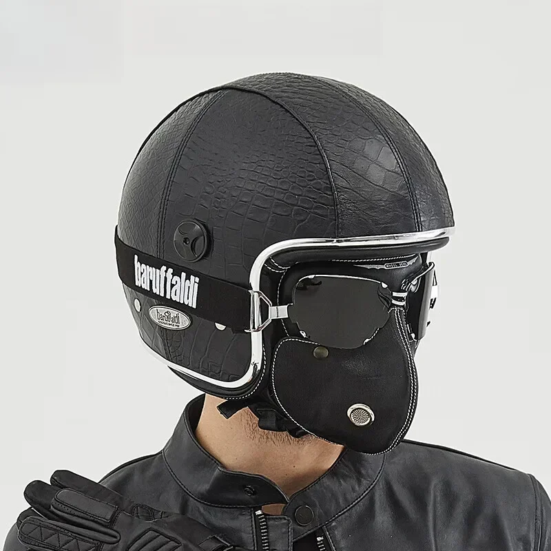 Motorcycle riding mask, windproof locomotive goggles, black face mask, goggles.