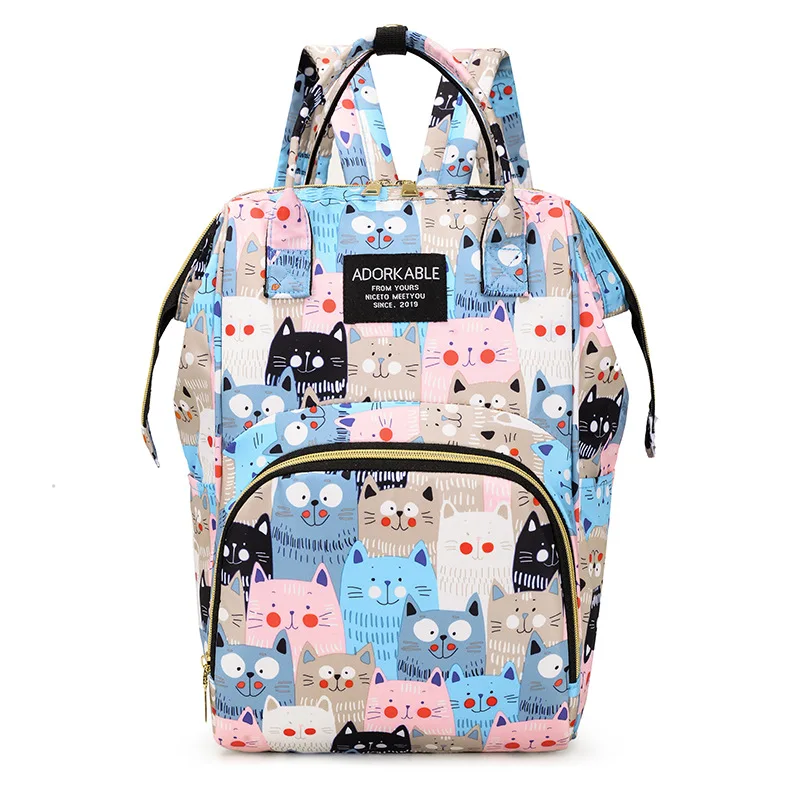 Diaper Bag Backpack Maternity Bag For Baby Fashion Large Capacity Printed Mommy Bag Multifunction Diaper Bags For Mom