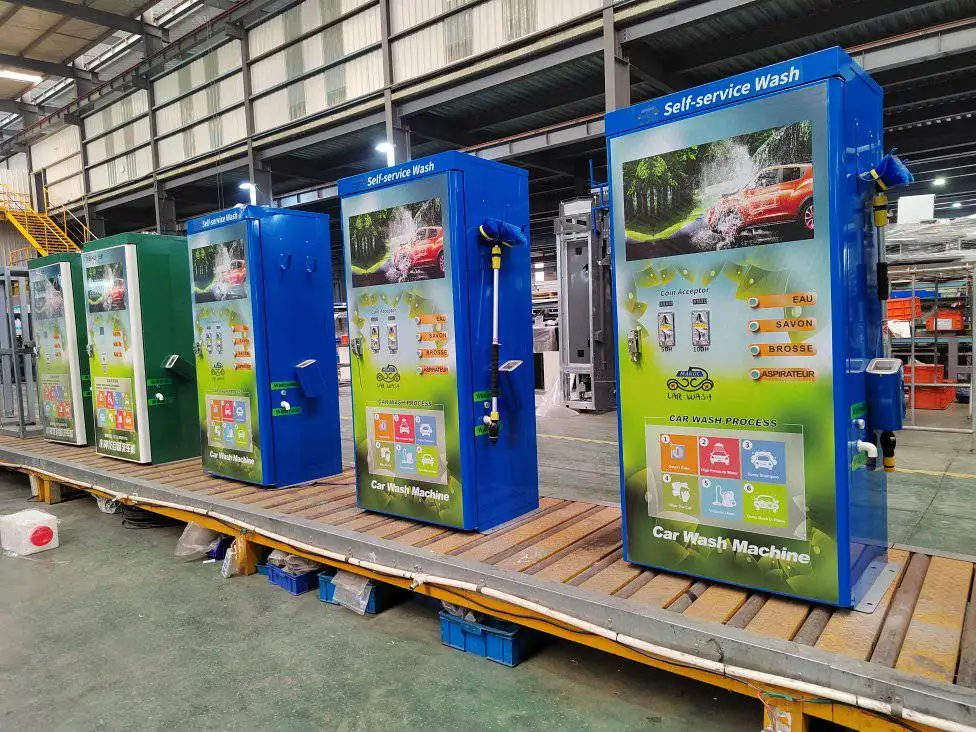Outdoor Intelligent Self-Service Car Washing Machine Multi-Functional High Pressure Cleaner with Water Wax for Business Use