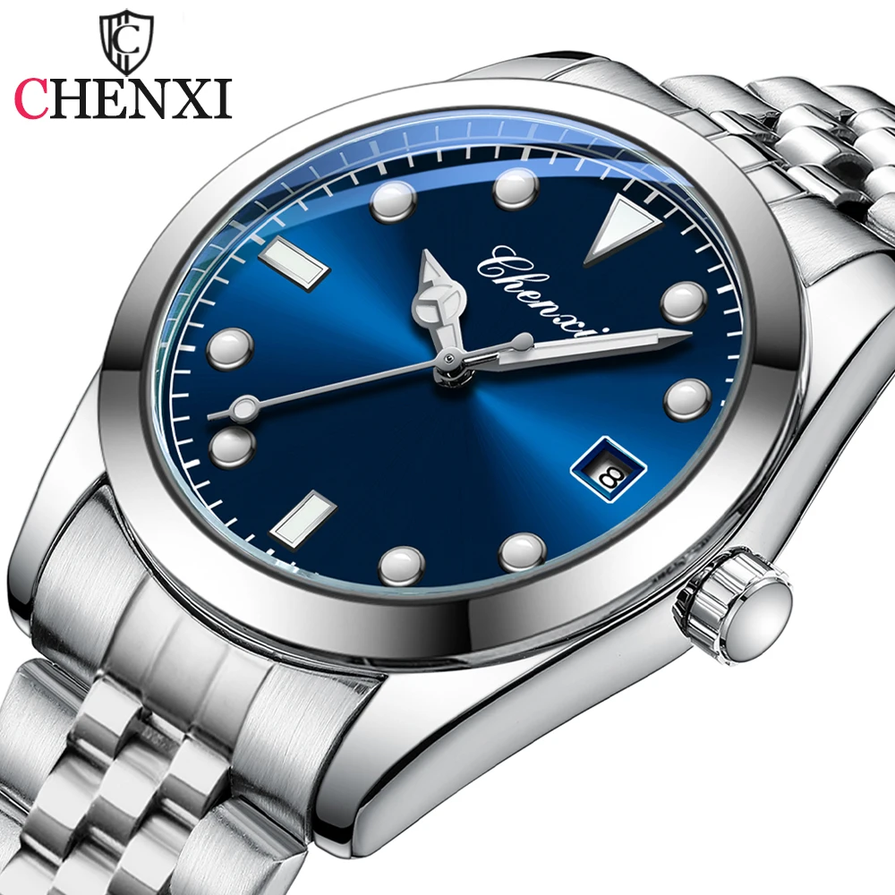 

CHENXI New Men Quartz Stainless Steel Watch Waterproof Male Clock Mens Business Watches Top Brand Luxury Men Watch