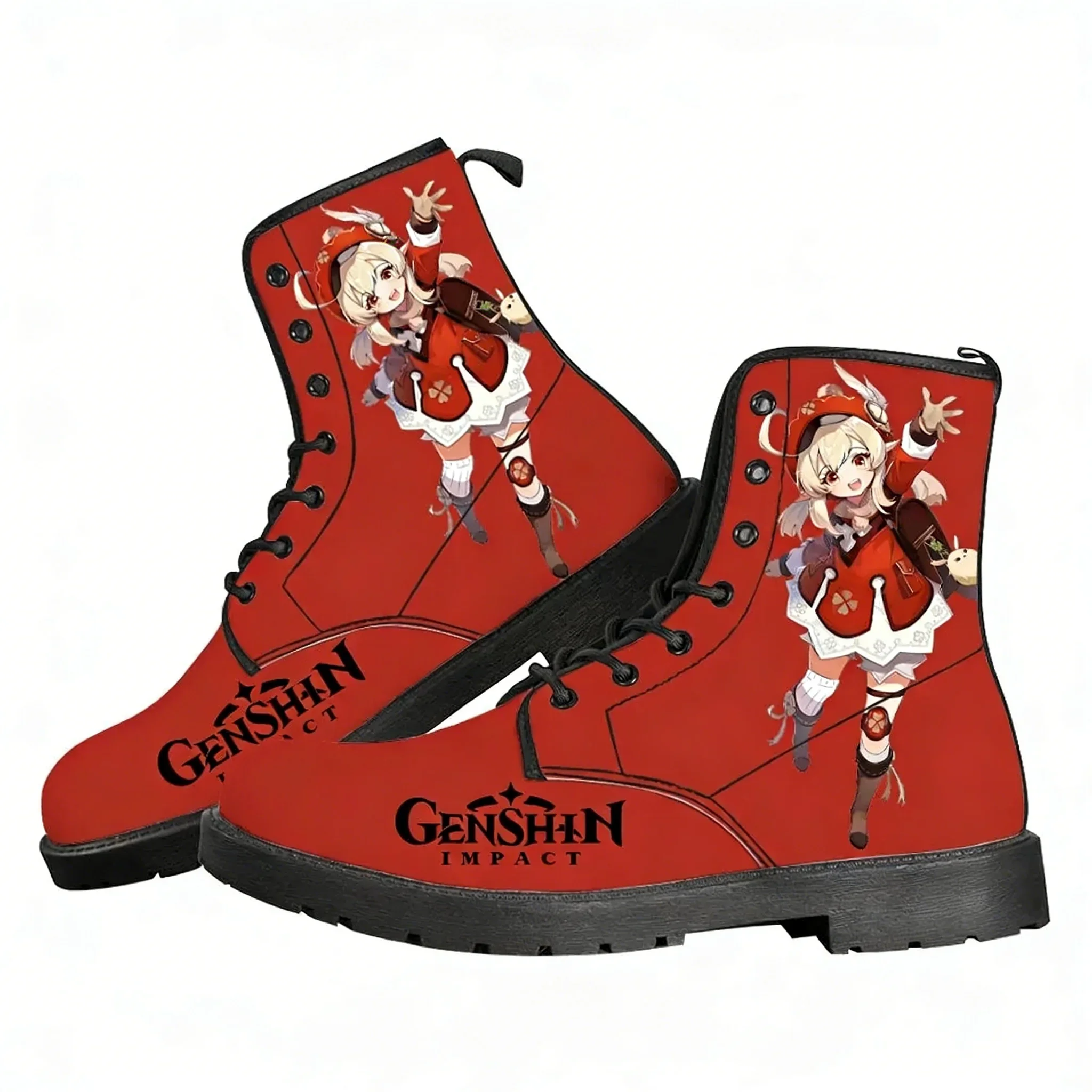 

Genshin Klee Boots Mens Womens Teenager Shoes Casual Boot Outdoor Light High Quality Couple Print on Demand Custom Made Shoes