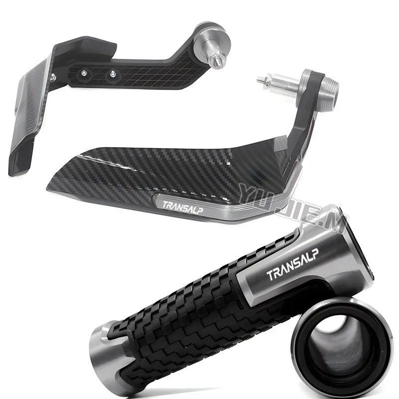 For  TRANSALP 600 650 700 XLV TRANSALP Motorcycle Handgrip Handle With Cover Carbon Fiber Windshield Handguard