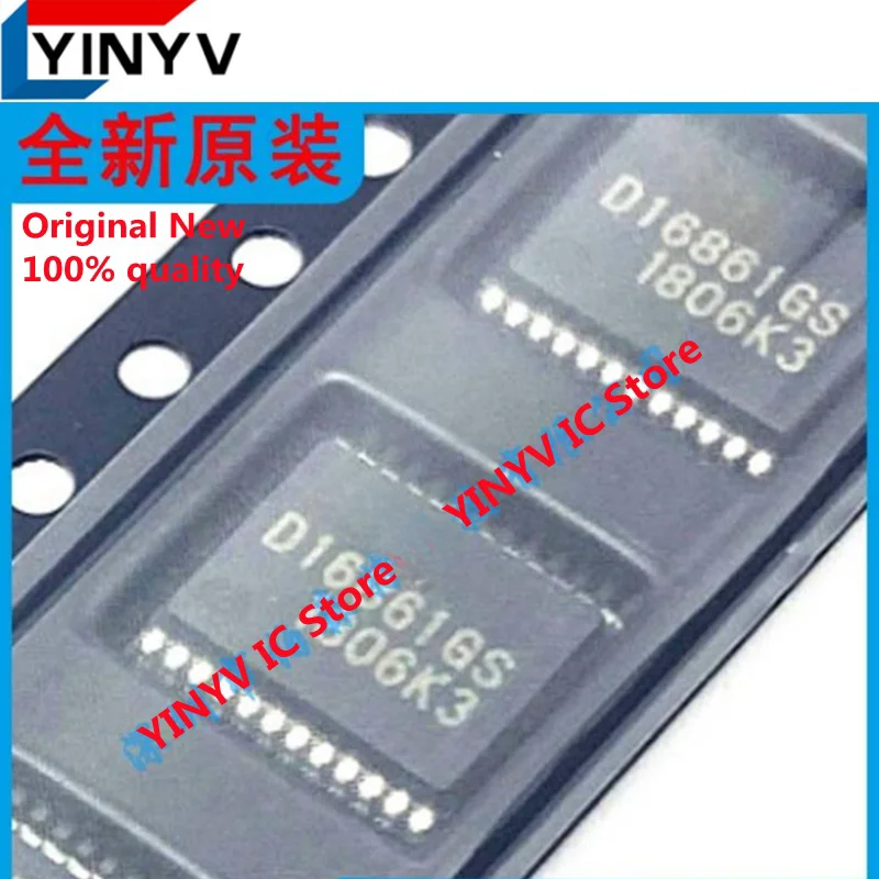 5Pcs D16861GS SSOP24 D16861 UPD16861GS Automobile ignition driver chip Chipset 100% new imported original 100% quality