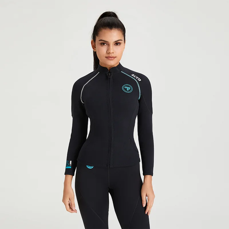 

Neoprene Wetsuit for Men and Women, Diving Suit, Surfing, Snorkeling Clothing, Warm, Long Sleeve, Split Diving Suit, 1.5mm