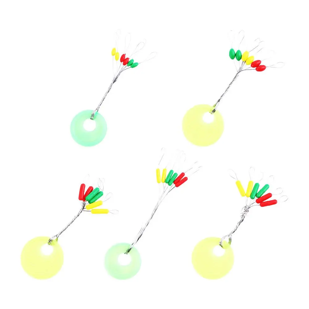 Line Buoys Colorful Rubber Float Fly Fishing Accessories Fishing Float Oval Floating Stopper Fishing Bobber Rubber Space Beans